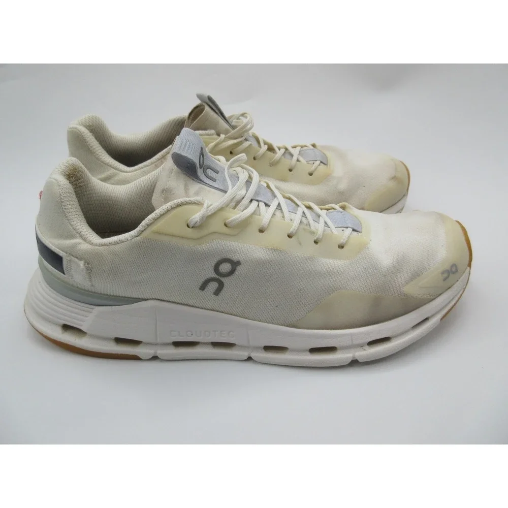 On‎ Running Cloudnova Shoes Womens Size 10 White Cream Gum CloudTec 26.98223